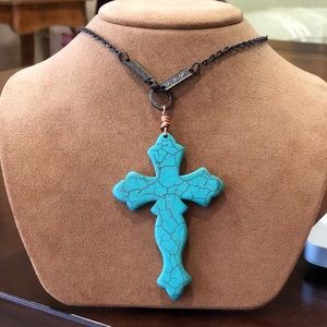 Turquoise Cross Necklace